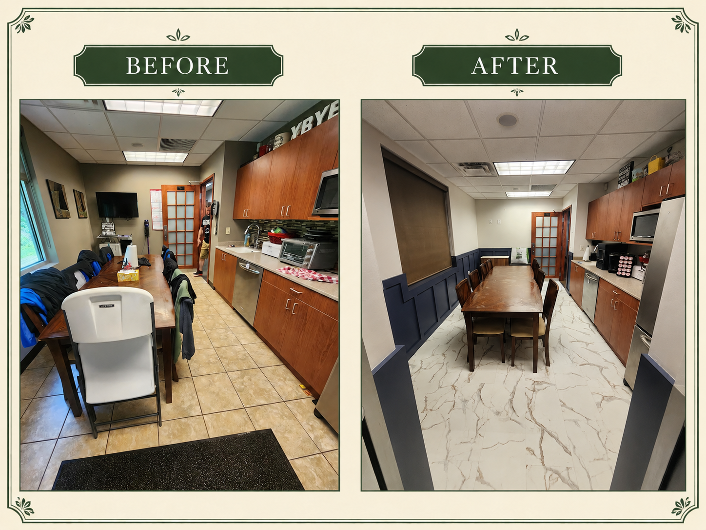 Commercial break room refresh — Society's Project